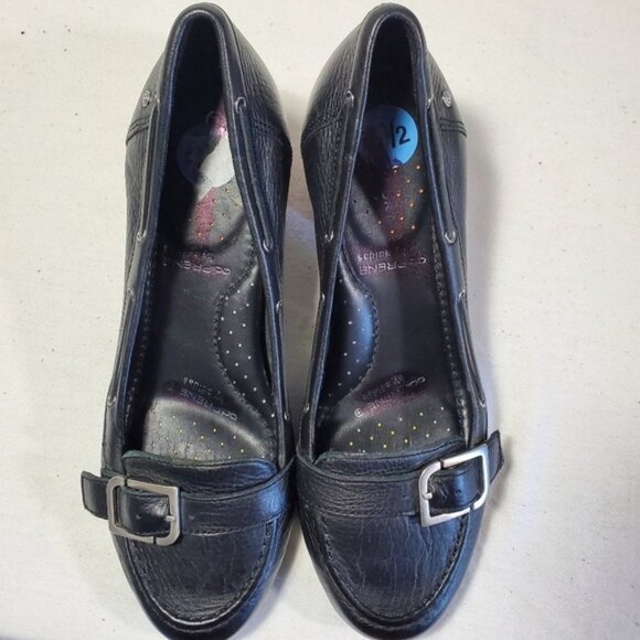 Rockport Adiprene Buckled Black Leather Loafer Block Heel Size Us 6.5 - Picture 13 of 15